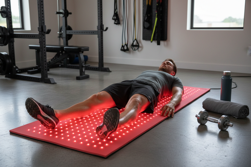 Athlete recovery on mat